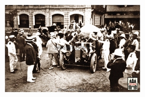 1907 Peking Paris Spyker Godard - Tallis 2nd Arriving China